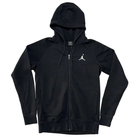 Jordan Zip-Up Hoodie - Black - Size Large - Jumpman Logo
